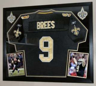 DREW BREES NEW ORLEANS SAINTS AUTOGRAPHED FRAMED JERSEY!!!  