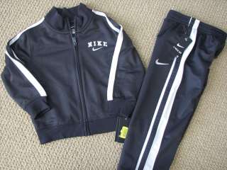 NWT Nike Athletic Track Set Pants Jacket Boys Toddler Gray Free 