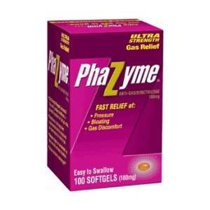  Phazyme Ultra Strength Gas Relief Softgels 180 mg   100 