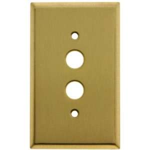  Classic Push Button Switch Plate In Raw Brass.: Home 