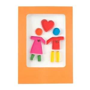  Cute Couple Gel Gem Greeting Card: Home & Kitchen