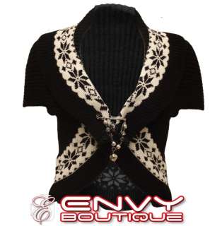 NEW LADIES KNITTED CARDIGAN SHRUG WOMENS CROP TOP 8 14  