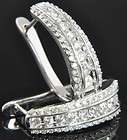 14K White Gold 1.00 CT Diamond Channel Oval 3/4 French