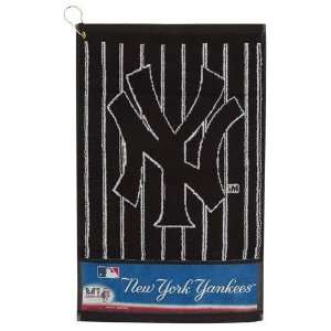  New York Yankees Velour Jacquard Golf Bag Hand Towel 
