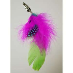    5.5L Feather Hair Extensions in Purple, Blue & Green Beauty