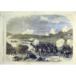  War Battle Field Blumenau Presburg Troops Print 1866
