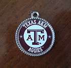 new! Texas A&M University Aggies LOGO CHARM bracelet bead jewelry