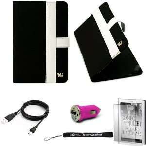Black White Canvas Jacket Portfolio Cover Carrying Protective Case for 