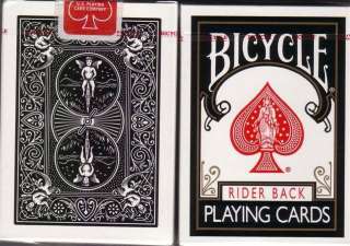 RARE OHIO made BLACK Bicycle Standard 808 Rider Back Playing Card 