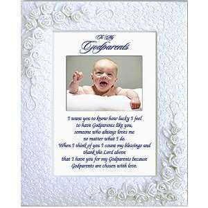 From Godchild on Baptism or Christening Day   Godparent Picture Frame 
