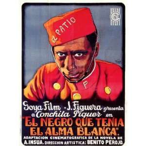  Negro Que Tenia el Alma Blanca El (1927) 27 x 40 Movie 