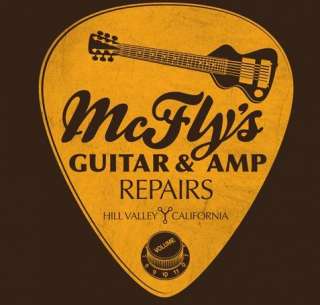 Back To The Future Mcflys Amp Guitar RepairTeefury Men XXL Shirt NEW 
