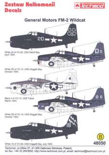 Techmod Decals 1/48 GENERAL MOTORS FM 2 WILDCAT  