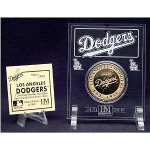  Los Angeles Dodgers 24Kt Gold Coin In Archival Etched 