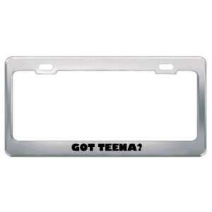  Got Teena? Girl Name Metal License Plate Frame Holder 
