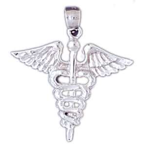  14kt White Gold Registered Nurse Pendant Jewelry