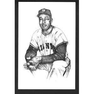 1989 Ted Williams Museum Postcards   Monte Irvin   New York Giants 