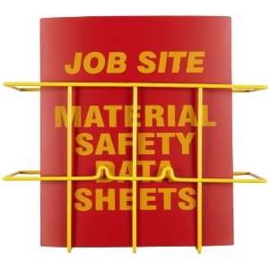   Yellow On Red Color Job Site Center, Legend Job Site Material Safety