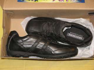 SKETCHER DIAMETER CONFIRMED BLACK OXFORD SHOE BOY NIB  