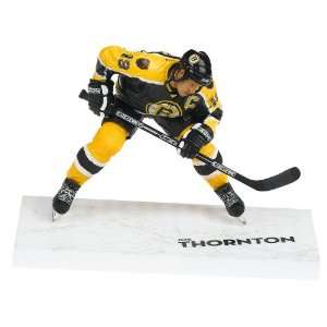   10: Joe Thornton in Yellow/Black Boston Bruins Uniform: Toys & Games