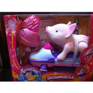  Teacup Piggies Snowmobile Playset with Piggy: Toys & Games