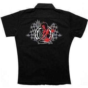  Lethal Threat Designs Womens Hell On Wheels Polo Shirt 