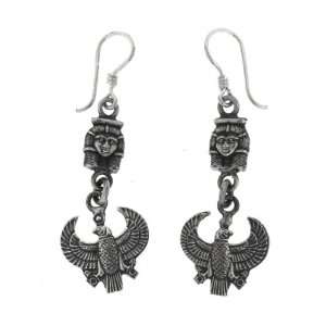   Goddess Hathor and Horus Good Luck Hook Earrings TrendToGo Jewelry