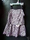 NWT 2 Piece Black Velour Cheetah Pop Star Dress Up 6/6X