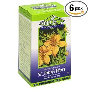 Seelect Tea St. Johns Wort, 24 Count Tea Bags (Pack of 6)