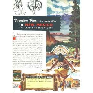  Vacation FUN in New Mexico Magazine Ad Willard Andrews 