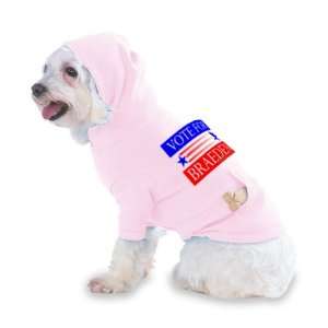 VOTE FOR BRAEDEN Hooded (Hoody) T Shirt with pocket for your Dog or 