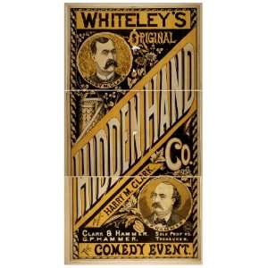   Original Hidden Hand Co. the comedy event. 1884