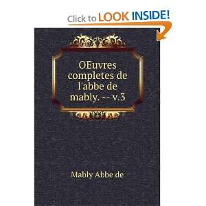    OEuvres completes de labbe de mably.    v.3 Mably Abbe de Books