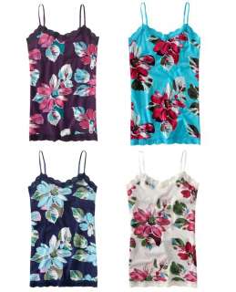 Aeropostale stretch floral lacy halter cami   Style 5274  