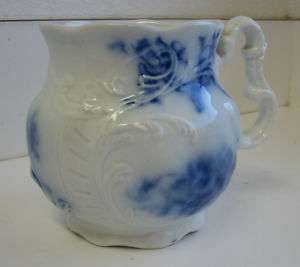 Meakin Antique Flow Blue shaving mug  