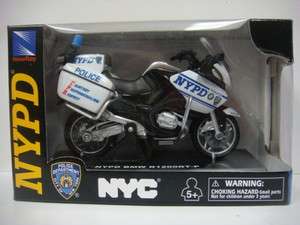 NEW RAY NYPD BMW R1200RT P POLICE MOTORCYCLE BIKE 1/18 NEW DIECAST 