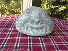 NEW HAPPY Garden Rock Face Concrete Marker ~ SMILING MAN * MR. RIGHT