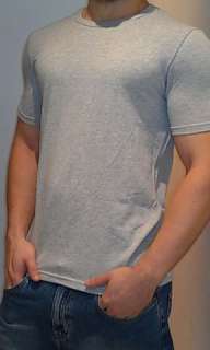 Mens Calvin Klein Muscle Body T Shirt Gray New Sz L  