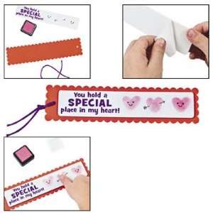  Heart Thumbprint Bookmarks Craft Kit   Teacher Resources 