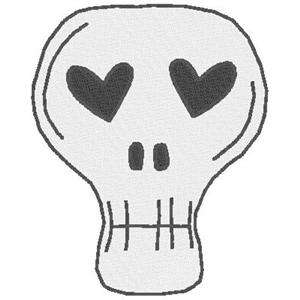 Skull Emo Rocker skater machine embroidery designs BOGO  
