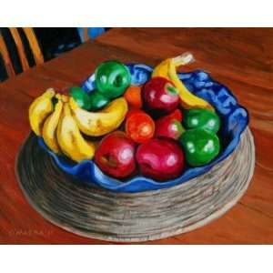  Fruitbowl Still Life, Original Painting, Home Decor 