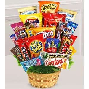 Sweets In Bloom Ultimate Snack Attack Basket  Grocery 
