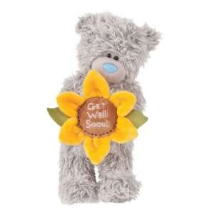   Plush TATTY TEDDY Get Well Bear With Sunflower ~NEW~: Toys & Games
