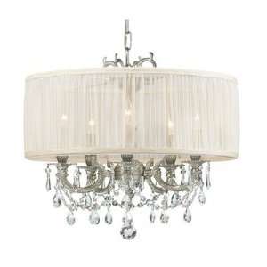  Crystorama Brentwood Chandelier in Pewter: Home 