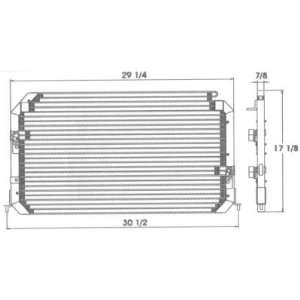  Condenser, A/C (Serpentine Design) Automotive