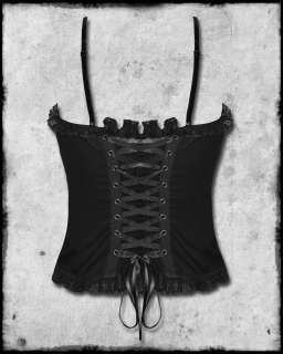  steampunk victorian corset bustier top sz gorgeous black boneless 