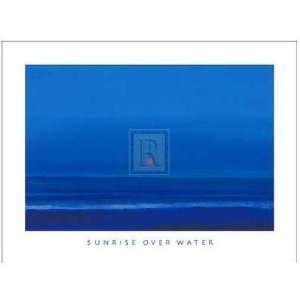  P. Evans   Sunrise Over Water Size 16x12 Poster Print 