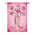 garden size flag pink ribbon 141936  3