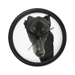  Black Greyhound Head Pets Wall Clock by CafePress: Home 