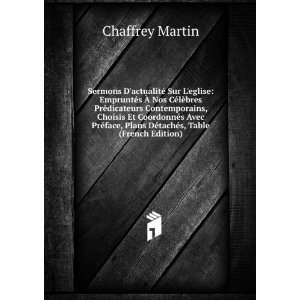   Plans DÃ©tachÃ©s, Table (French Edition) Chaffrey Martin Books